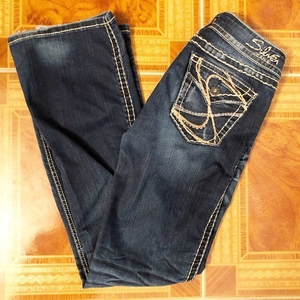 Silver Suki Surplus Bootcut Jeans Size 28